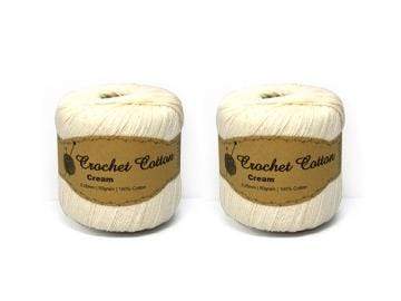 AussieSuperStore Haberdashery Supplies Cream Crochet Cotton Cream Crochet Cotton | Knitting Wool | Yarn 9320760181223 SEW 181223